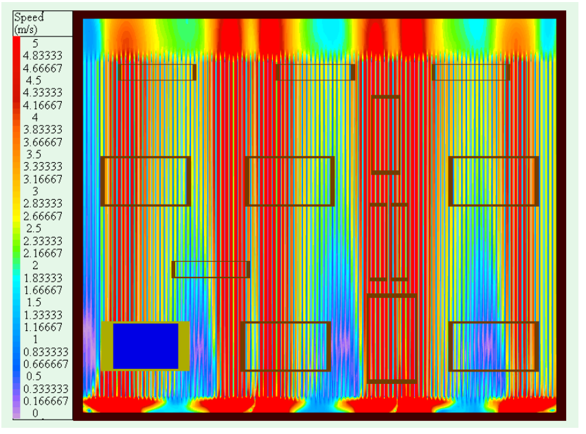 吹風(fēng)冷卻時(shí)風(fēng)扇出風(fēng)口與散熱器間距對(duì)模塊散熱影響的研究