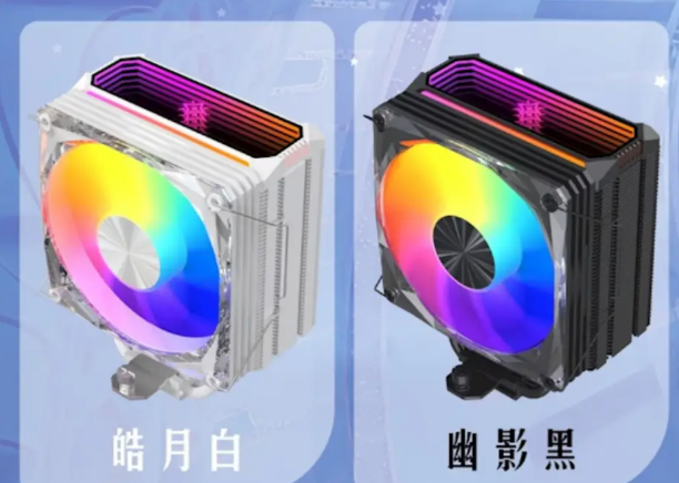 影馳推新款B6風(fēng)冷散熱器：六熱管+ARGB燈效，無線鏡頂蓋