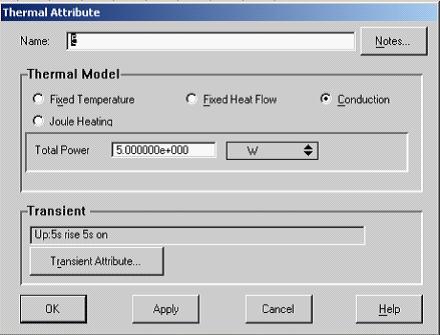 Flotherm熱源屬性