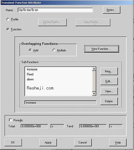 瞬態(tài)變化的熱源